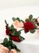 Artificial Flower Garland, Fake Burgundy Peach Roses Vines Silk Flowers Faux Rose Arch Vines for Flower Wall Backdrop Wedding Mothers Day Garden Tea Party Decoration
